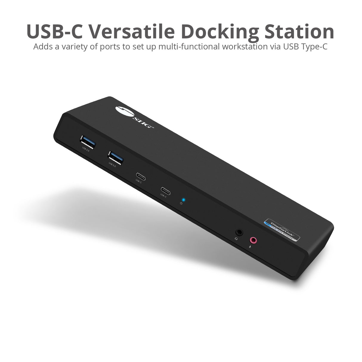 USB 3.1 Type-C Dual 4K Docking Station with Power Delivery