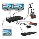 USB 3.1 Type-C Dual 4K Docking Station with Power Delivery