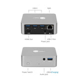 Aluminum USB-C Mini Docking Station with PD