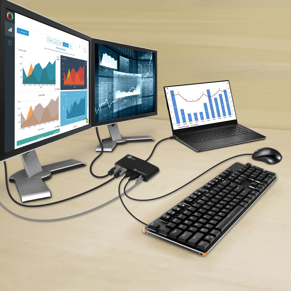 Thunderbolt 3 to Dual HDMI Video Hub LAN Dock