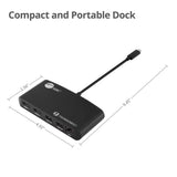 Thunderbolt 3 to Dual HDMI Video Hub LAN Dock