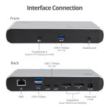 Thunderbolt 3 Dual DP 4K60Hz Video Docking Station with PD - Titan Ridge