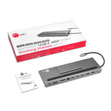 Aluminum USB-C MST Video Docking Station with Power Delivery pass-through
