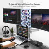 Universal Hybrid Triple 4K Video Docking Station with PD 3.0- Windows & Mac M1/M2/M3 Pro/Max Compatible
