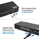 Universal Hybrid Triple 4K Video Docking Station with PD 3.0- Windows & Mac M1/M2/M3 Pro/Max Compatible
