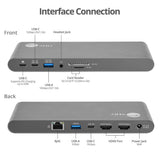 USB-C Dual Video MST Docking Station with PD Charging