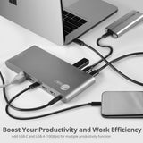 USB-C Dual Video MST Docking Station with PD Charging
