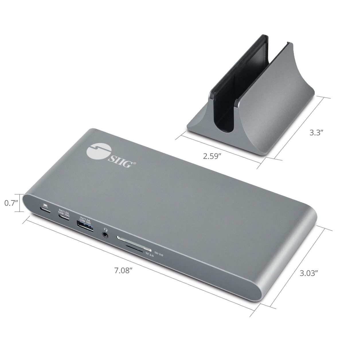 USB-C Dual Video MST Docking Station with PD Charging