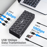 USB-C Quad Hybrid 4K Video Docking Station with PD- Windows & Mac M1/M2/M3 Pro/Max Compatible