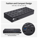 USB-C Quad Hybrid 4K Video Docking Station with PD- Windows & Mac M1/M2/M3 Pro/Max Compatible