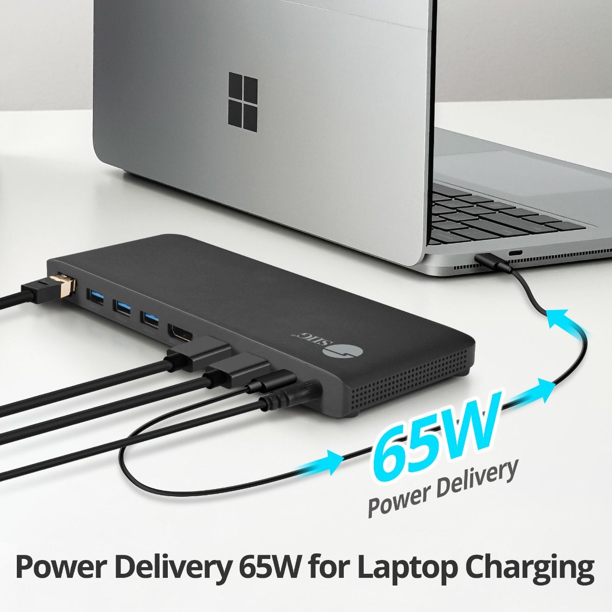 USB-C Triple Video MST Docking Station with PD