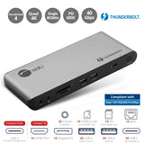 Quad Display Thunderbolt 4 Docking Station & PD- Single 8K30Hz/4K144Hz- Quad 4K60Hz (HDMI / DP / 2x USB-C Thunderbolt 4)- Windows & Mac M1/M2/M3 Pro/Max Compatible
