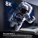 Quad Display Thunderbolt 4 Docking Station & PD- Single 8K30Hz/4K144Hz- Quad 4K60Hz (HDMI / DP / 2x USB-C Thunderbolt 4)- Windows & Mac M1/M2/M3 Pro/Max Compatible
