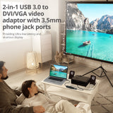 USB 3.0 to DVI/VGA Pro adapter, 1080p, USB 3.0 5 Gbps, included DVI to VGA adapter