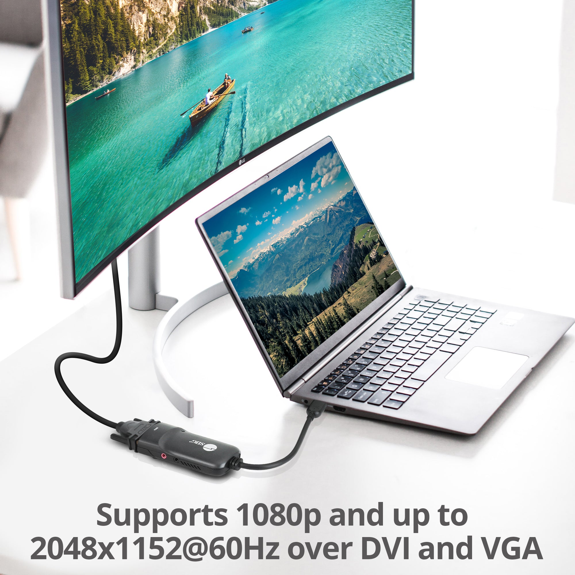 SIIG USB to DVI/VGA Adapter - Thumbnail 3