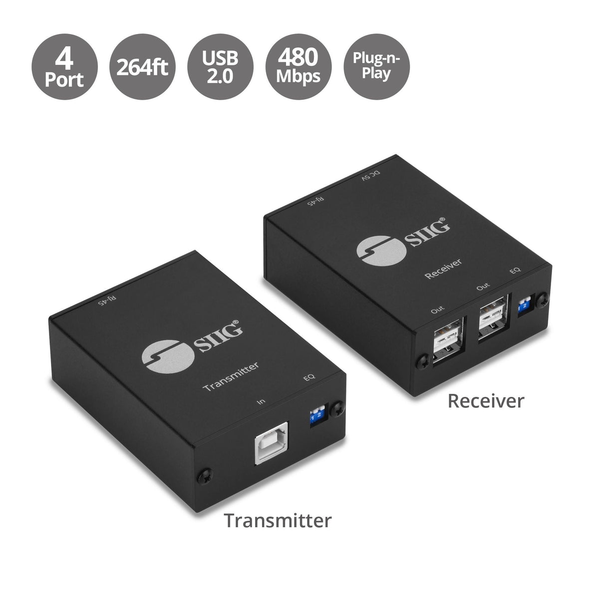 4-Port USB 2.0 Extender