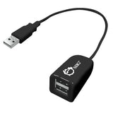 USB 2.0 2-Port Hub, Up to 480Mb/s, Bus-powered