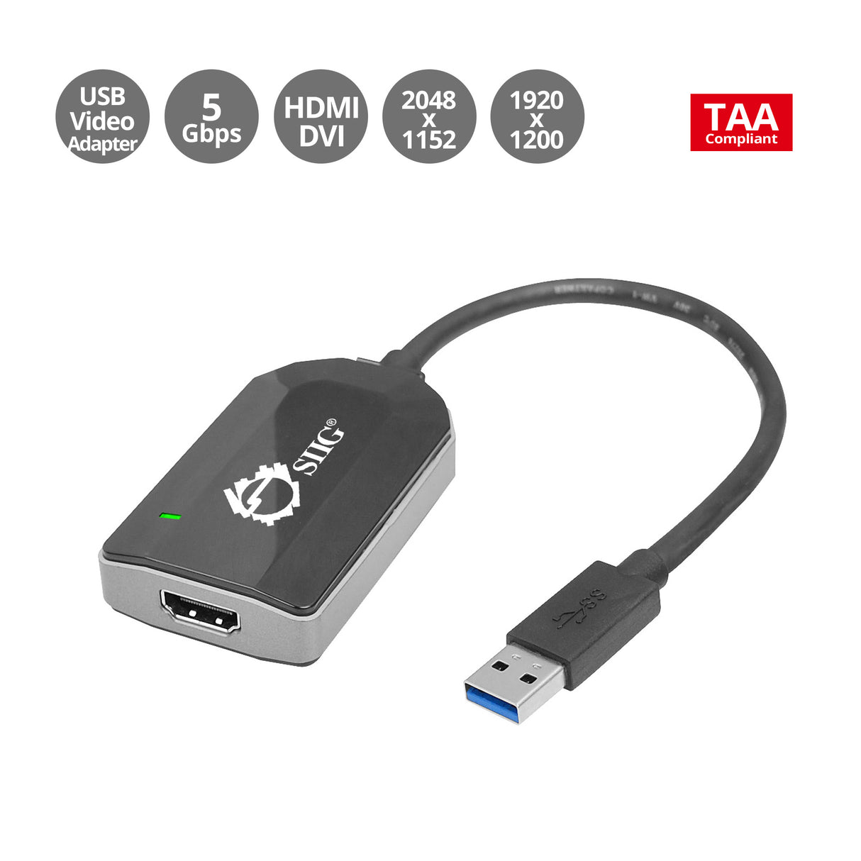 USB 3.0 to HDMI/DVI Multi Monitor Video Adapter