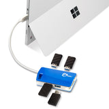 SuperSpeed USB 3.0 4-Port Hub - Cobalt Blue
