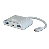 USB-C to 4-Port USB 3.0 Hub with PD Charging - 3A/1C