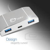 USB-C to 4-Port USB 3.0 Hub with PD Charging - 3A/1C