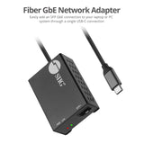 USB-C to SFP Fiber Gigabit Ethernet Adapter - TAA compliant