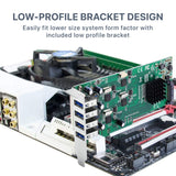SIIG 4 Port USB 3.0 (USB 3.2 Gen 1) PCIe Card with 4 Dedicated 5Gbps Channels - Quad Core 20Gbps - UASP - SATA Power - Low Profile PCIe Adapter Card