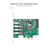 DP USB 3.0 4-Port PCIe Host Card