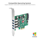 DP USB 3.0 4-Port PCIe Host Card