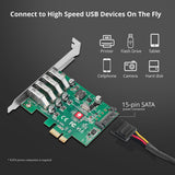 DP USB 3.0 4-Port PCIe Host Card