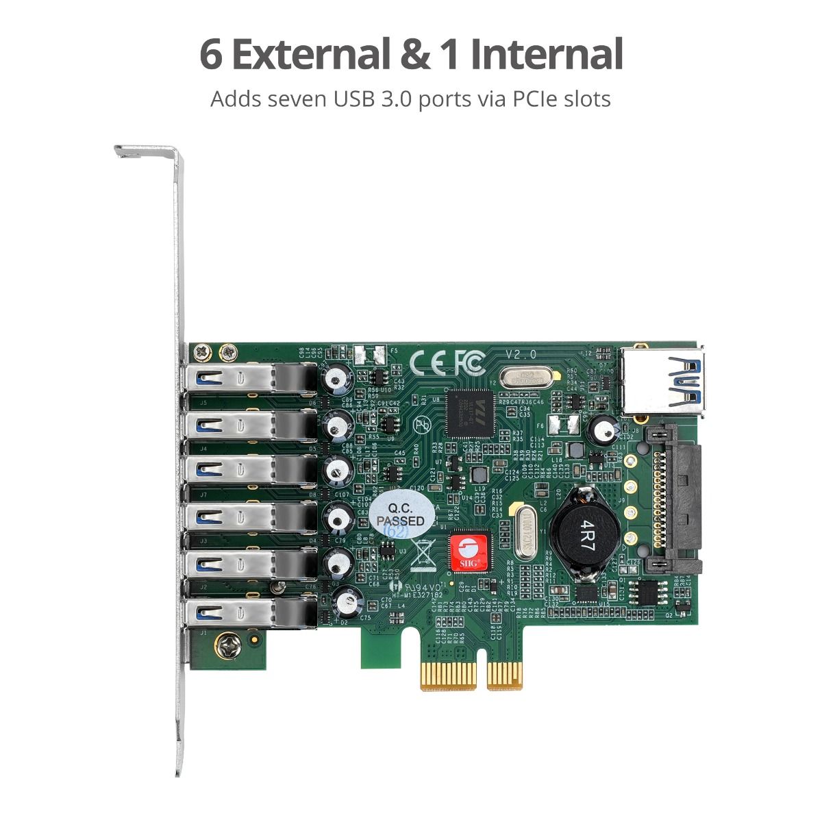 DP USB 3.0 7-Port PCIe i/e