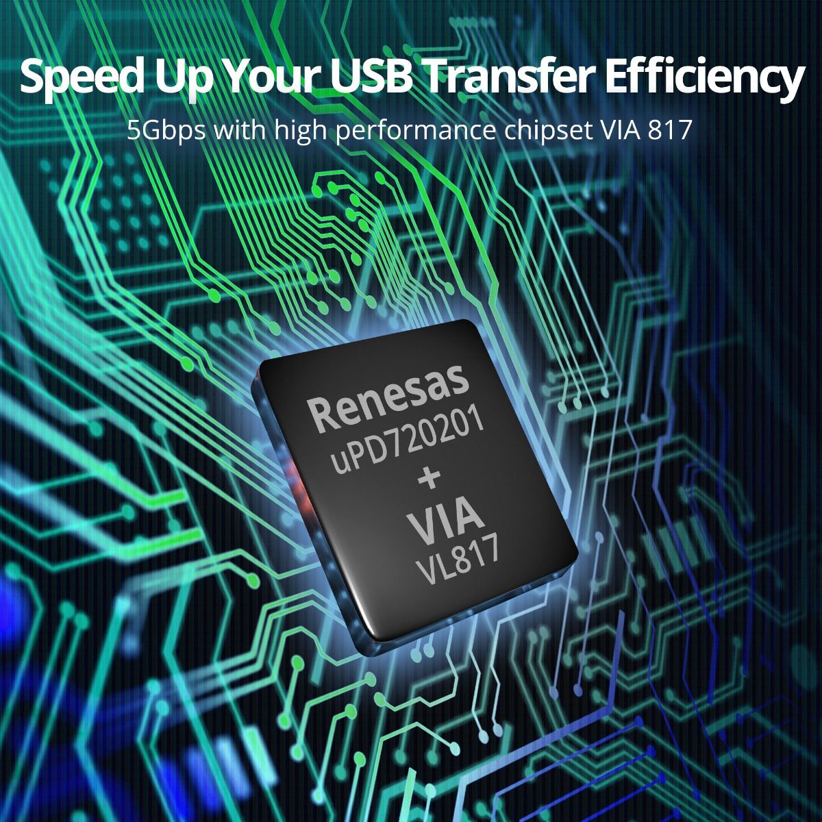 DP USB 3.0 7-Port PCIe i/e