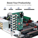 USB 3.0 7-Port PCIe Host Card