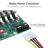 USB 3.0 7-Port PCIe Host Card