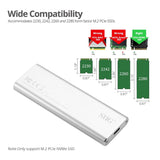 USB 3.2 Gen 2 Type-C to M.2 PCIe SSD NVMe Enclosure - 10Gbps
