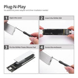 USB 3.2 Gen 2 Type-C to M.2 PCIe SSD NVMe Enclosure - 10Gbps