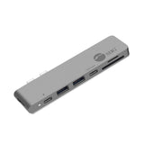 Dual USB-C Hub HDMI with Card Reader and PD Adapter - Space Gray