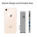Dual USB-C Hub HDMI with Card Reader and PD Adapter - Space Gray