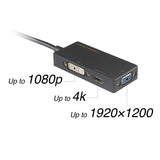 Mini DisplayPort to 4K HDMI/DVI/VGA 3-in-1 Adapter