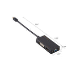 Mini DisplayPort to 4K HDMI/DVI/VGA 3-in-1 Adapter