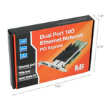 Dual Port 10G Ethernet Network PCI Express - Intel X540-T2 - PCI Express 2.0 x8 - Windows