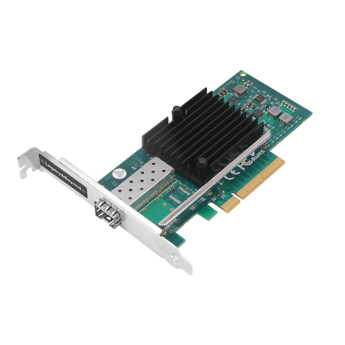 Single Port Ethernet Network PCIe Card, 10Gbps, SFP, PCIe x8, Dual