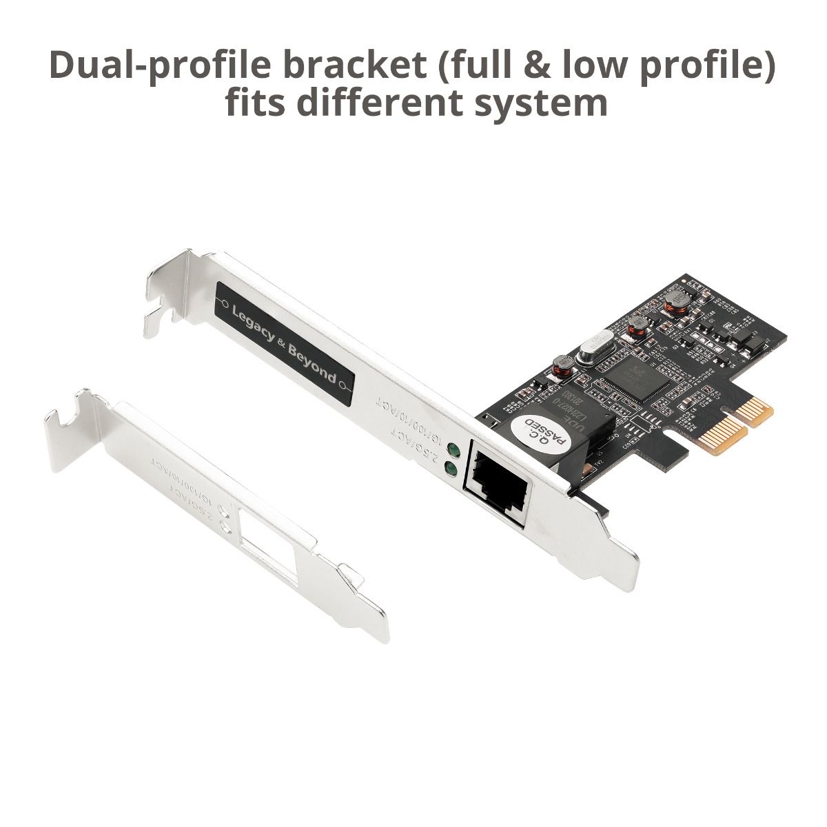 Single 2.5G 4-Speed Multi-Gigabit Ethernet PCIe Card