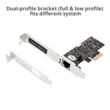 Single 2.5G 4-Speed Multi-Gigabit Ethernet PCIe Card