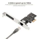 Single 2.5G 4-Speed Multi-Gigabit Ethernet PCIe Card