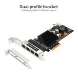 4-Port Gigabit Ethernet with PoE PCIe Card - Intel I350