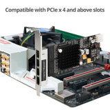 4-Port Gigabit Ethernet with PoE PCIe Card - Intel I350