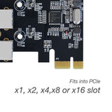 USB 3.0 4-Port (Ext) PCIe Host Card
