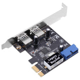 USB 3.0 4-Port (2-Ext plus19-pin header) PCIe Host Card