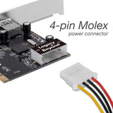 USB 3.0 2-Port (Ext) PCIe Host Card